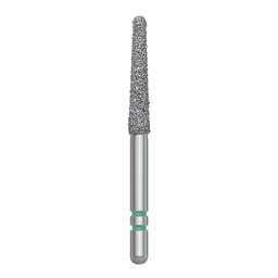 FG 770.10 Fresa de diamante de grano grueso con punta redonda, paquete de 5, con doble raya y maquinaria de turbina, fuente de alimentación eléctrica, fabricada en acero. - Product Image 1