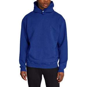 Jersey con capucha de patrón sólido informal para hombre 100% algodón poliéster polar logotipo personalizado bordado sudadera de invierno sudaderas con capucha - Product Image 1