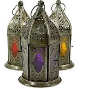 Handmade Iron Metal Candle Lantern with Etching Glass <b>House</b> Decoration for Home Garden Outdoor Model <b>Number</b> Centerpieces - Product Image 4