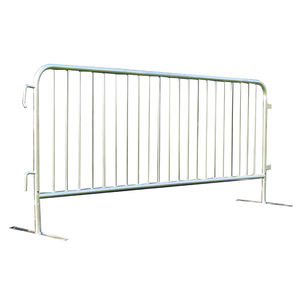 2024 Barrera galvanizada de metal soporte de valla de acero control de multitudes barricada barrera de tráfico para eventos carretera y construcción - Product Image 4