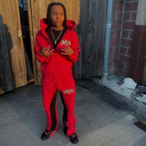 Streetwear <b>Mens</b> Cotton Trousers Sweatpants Custom <b>Men</b> Skull Patchwork Patch Embroidery Fleece Stacked <b>Jogger</b> Pants - Product Image 1