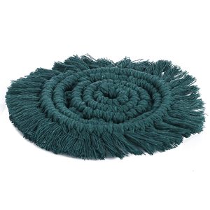Posavasos de té de macramé 100% hecho a mano, diseño personalizado y color de la India, exquisitas alfombrillas y almohadillas - Product Image 6