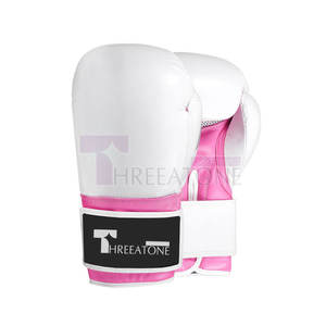 Guantes de boxeo con malla transpirable para una ventilación mejorada Guantes de entrenamiento duraderos para boxeo, kickboxing y Muay Thai - Product Image 1