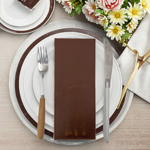 Porta Cubiertos Enrollable de Cuero de Lujo Personalizado, Resistente al Agua, Organizador de Almacenamiento para Eventos de Catering, Venta al por Mayor LCH-0035 - Product Image 2