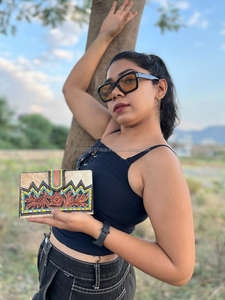 Style occidental cheveux sur peau usiné fourrure cuir pochette femmes conçu sac à main vente chaude sculpture cuir portefeuille meilleur cadeau pour elle - Product Image 2