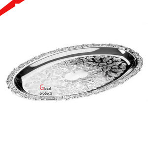 จานอลูมิเนียมโลหะทรงรีสำหรับร้านอาหารและบาร์ที่บ้านและโรงแรมมาตรฐาน - Product Image 4