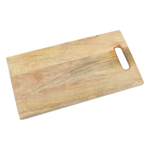 Planche rectangulaire en bois massif pour usage polyvalent Planche à découper pour viande, fromage, pain, légumes et plateaux de service