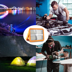 Chất Lượng Mới Xách Tay LED Năng Lượng Mặt Trời Làm Việc Ánh Sáng 100W 10000 Lm Có Thể Sạc Lại Khẩn Cấp Nhẹ Lũ Lụt Ánh Sáng IP66 Không Thấm Nước Cắm Trại Khẩn Cấp Lam - Product Image 5