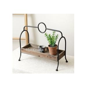 Plateau en bois de conception merveilleuse avec poignée en fer Plateau de service de nourriture de qualité supérieure de forme rectangulaire à bon prix - Product Image 6