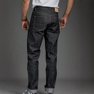 Nuevos Jeans Rectos de Moda para Hombre, Venta al por Mayor, Logotipo Personalizado, Ajuste Delgado, Ligeros, Transpirables, de Mezclilla para Invierno - Product Image 2