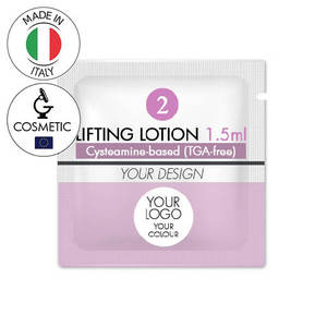 Private Label CYSTEAMINE LASH LIFT LIFTING <b>LOTION</b> 1.5ml Sachet Made in Italy Suitable for Korean lash lift - Product Image 1