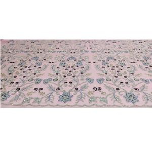 Tissu perlé en coton de qualité supérieure avec paillettes et ornements en cristal pour la haute couture disponible au prix d'exportation - Product Image 2