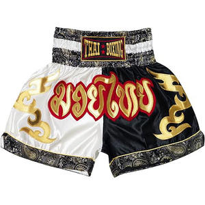 Pantalones cortos de Muay Thai personalizados para niños, apliques de sublimación, bañadores de artes marciales bordados, sublimación y apliques, precio al por mayor de fábrica - Product Image 1