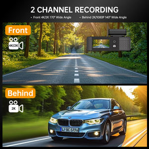 Caméra de tableau de bord de voiture furtive avec avant et arrière 2K 1080p GPS Vision nocturne enregistreur vidéo 4K Wifi GPS pour <span class=keywords><strong>Koogle</strong></span> Dashcam garantie 1 an - Product Image 3