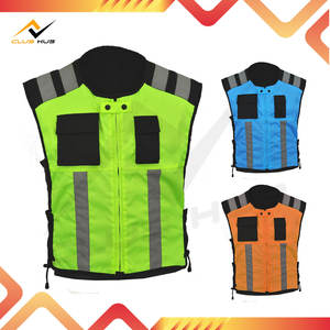 Chaleco de Seguridad Reflectante de Alta Visibilidad para Motocicleta, Tejido Transpirable 100% Algodón, Estampado Otoñal, Chaleco de Trabajo de Alta Visibilidad para Motociclismo - Product Image 6