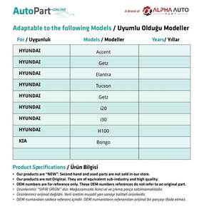 Goma de pedal de freno y embrague para Kia Bongo, i20, i30, H100, Getz (envío desde el fabricante de Turquía) Código de producto: - Product Image 2