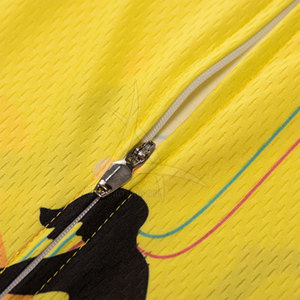 Nuevo 2025 OEM personalizado ciclismo Jersey-transpirable ecológico de alta calidad Spandex/poliéster tela colores personalizados Logo manga corta - Product Image 5