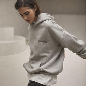 Sudadera con capucha de invierno de peso pesado personalizada, jersey de lana unisex con impresión de logotipo personalizado bordado para hombres y mujeres - Product Image 2