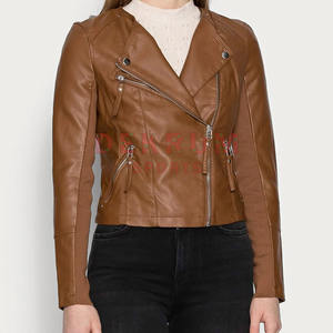 Women's <b>XL</b> Size High Quality Genuine Leather Jacket Customized Printed Fashion New Arrival Winter Collection Wholesale Supply - Product Image 2