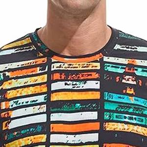 T-shirts en coton personnalisés de haute qualité pour hommes décontracté Style long manches courtes col rond couleur unie vierge surdimensionné Logo impression vente - Product Image 2