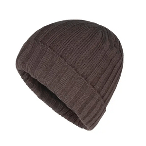 Bonnet classique M&F pour homme avec cache-oreilles, doublure polaire épaisse et douce, tricoté côtelé, chaud pour l'hiver - Product Image 1