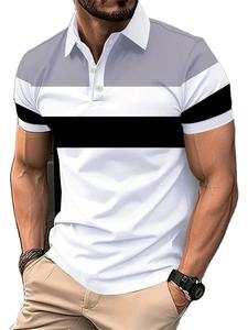 Chemise polo pour homme à manches courtes et col à revers assorti aux couleurs, adaptée aux sports de plein air comme le golf et le tennis, tendance 2026 - Product Image 5