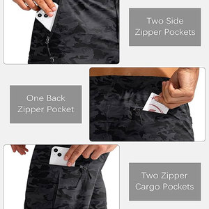 Pantalones Cortos Cargo Casuales de Verano para Hombre, de Algodón/Poliéster, Transpirables, de Secado Rápido, con 6 Bolsillos, en Oferta - Product Image 4