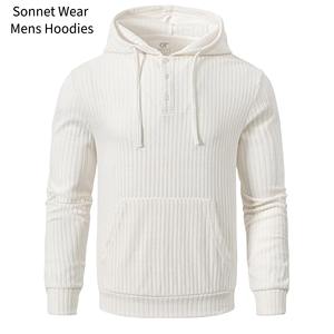 Sweat-shirts à capuche en tricot pour hommes, décontractés, à capuche - Product Image 2