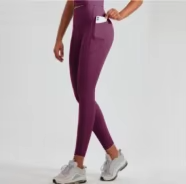 Ventes en gros de leggings de yoga sans couture pour femmes, taille haute, effet push-up, tie-dye, pour le sport - Product Image 6