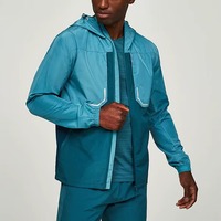 Conjunto Deportivo Personalizado al por Mayor para Hombre, Chaqueta Cortavientos de Nylon para Invierno, Pantalones Cortos Transpirables, Estilo Urbano, Ropa Deportiva, para Gimnasio, Casual