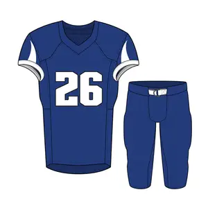 Новый дизайн на заказ, комплект футбольной формы, спортивный костюм, Мужская дышащая форма для американского футбола с сублимационной печатью, OEM