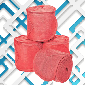 Bandages en molleton équestre bleu bottes de cheval de protection confort sécurité pour équitation course chevaux produits de soins du cheval - Product Image 6