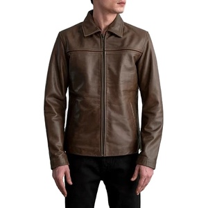 2025 Fashion Spring Autumn Men Blouson <b>Jacket</b> Anti Wrinkle Turn-down Collar Loose <b>Light</b> Mature Style Casual Youth <b>Jacket</b> - Product Image 1