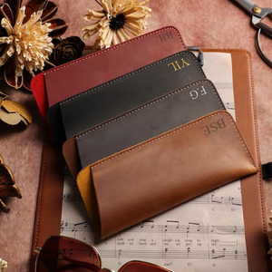 Étui à lunettes en cuir véritable personnalisé, étui à lunettes de soleil personnalisé avec initiales, fermeture magnétique, taille personnalisable, tendance - Product Image 6