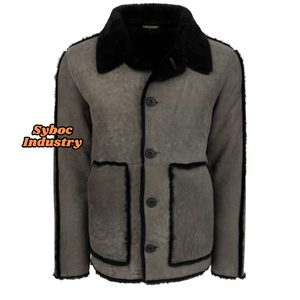 Manteau anti-poussière en cuir occidental Veste en fourrure en cuir suédé véritable de style occidental pour femmes - Product Image 1