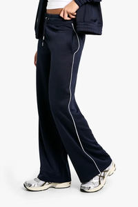 กางเกงวอร์มท็อกเกอร์ขากว้างสำหรับผู้หญิงผ้าขนแกะเทอร์รี่สัมผัสนุ่ม - Product Image 5