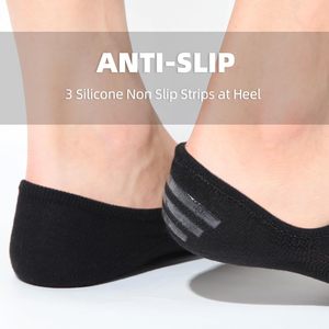 Chaussettes de sport sans spectacle pour femmes et hommes coupe basse anti-dérapant athlétique course décontracté doublure invisible nouveauté chaussettes courtes à la cheville - Product Image 3