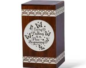 โกศศพไม้ทำมือ |   เถ้ากระดูกมนุษย์ |   ราคาผู้ผลิต - Product Image 2