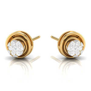 Boucles d'oreilles de style Hip Hop en or massif 14 carats pour femmes VVS Moissanite Diamond Stud Stars avec style glacé en argent 925 de luxe - Product Image 6