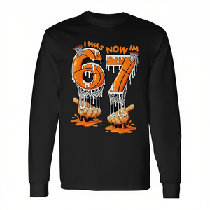 T-shirt a maniche lunghe con meme da basket per il 6°-7° compleanno, per celebrare i 6-7 anni di un bambino - Product Image 2