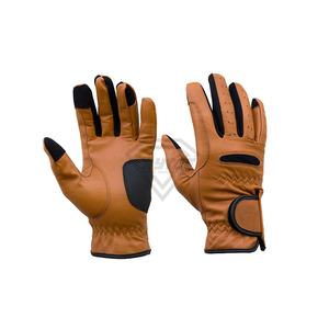 Gants d'équitation en cuir d'élite, gants en cuir de qualité supérieure, conçus pour une performance équestre d'élite et une durabilité accrue - Product Image 1