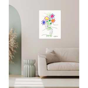 Impresión Artística de Ramo de Paz de Estilo Moderno de Pablo Picasso con un Elegante Diseño de Naturaleza Muerta - Product Image 4