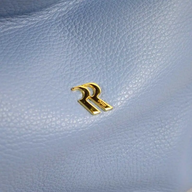 イタリア製レディースバッグショルダーバッグソフトカーフスキン内部ジップサイドポケットショルダーストラップ本革ハンドバッグ