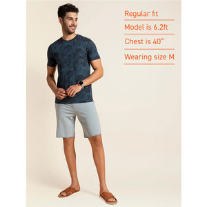 T-Shirt Homme Basique 100% Coton Biologique Trendy Street for Look Ourlet Étendu Coupe Classique - Product Image 6