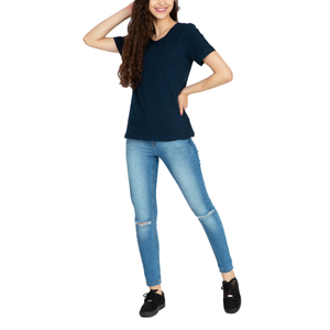 เสื้อยืดแฟชั่นผู้หญิงผ้าฝ้าย 100% ทรงหลวม นุ่มสบาย พิมพ์ลายตัวอักษร แขนสั้น ไซส์ใหญ่ สไตล์ลำลอง สำหรับฤดูร้อนใหม่ ขายส่ง - Product Image 6