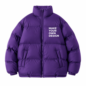 STYLISH PADDED <b>JACKET</b> STAND COLLAR <b>THICK</b> INSULATION ZIPPER CLOSURE WINTER CASUAL CUSTOM BRAND SUPPLIER - Product Image 6