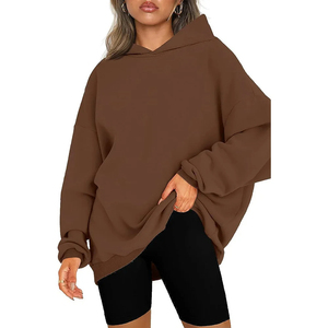 Sweat à capuche tissé couverture tapisserie vêtements d'automne pour femmes grande taille haut court à capuche pour femmes - Product Image 2