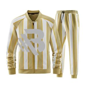Ensemble de survêtement respirant en Spandex/Coton, coupe ajustée, style vintage, avec logo personnalisé, pour hommes, vente en gros, comprenant un sweat à capuche et un pantalon de jogging - Product Image 1