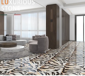 Nuevo modelo de lujo, azulejo esmaltado pulido de <span class=keywords><strong>porcelana</strong></span> de mármol de 600x600mm <span class=keywords><strong>para</strong></span> vestíbulo de Hotel y azulejo de piso de espacio vital de Villa - Product Image 4