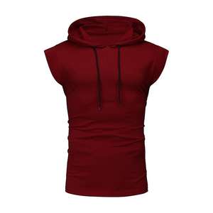 Top Deal Custom <b>Pullover</b> Hoodies for <b>Men</b> Any Size Boxy Fit Hoodie without Zipper <b>Sleeveless</b> Hoodies for <b>Men</b> - Product Image 4